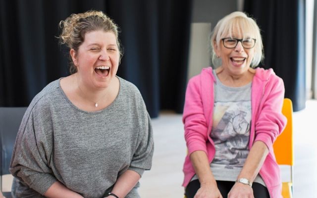 Womens Centre project - two women laughing